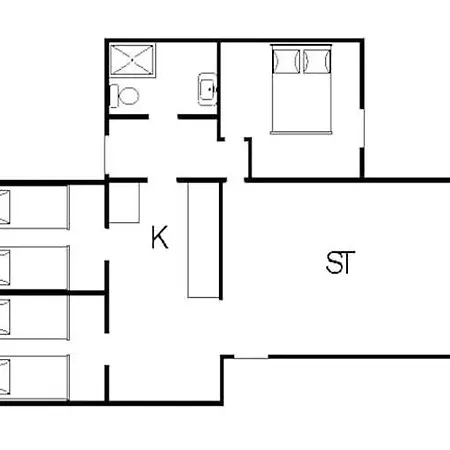 Prázdninový dům 6 Person In Hemmet