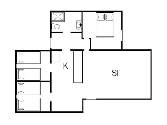 Casa de Férias 6 Person In Hemmet